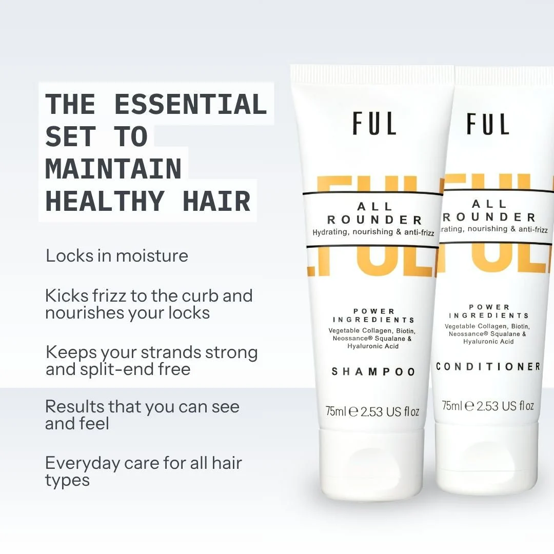 FUL Nourish and Restore Set - Deep Hydration for Dry, Damaged or Curly Hair - Image 4