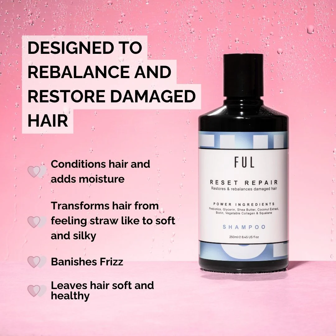 FUL Reset Repair Shampoo 250ml – Strengthening Cleanser for Dry, Damaged or Thinning Hair - Image 2